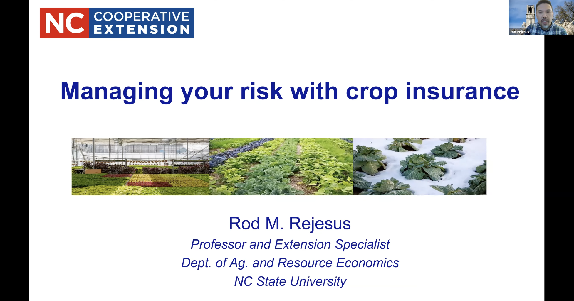 Managing Your Risk with Crop Insurance